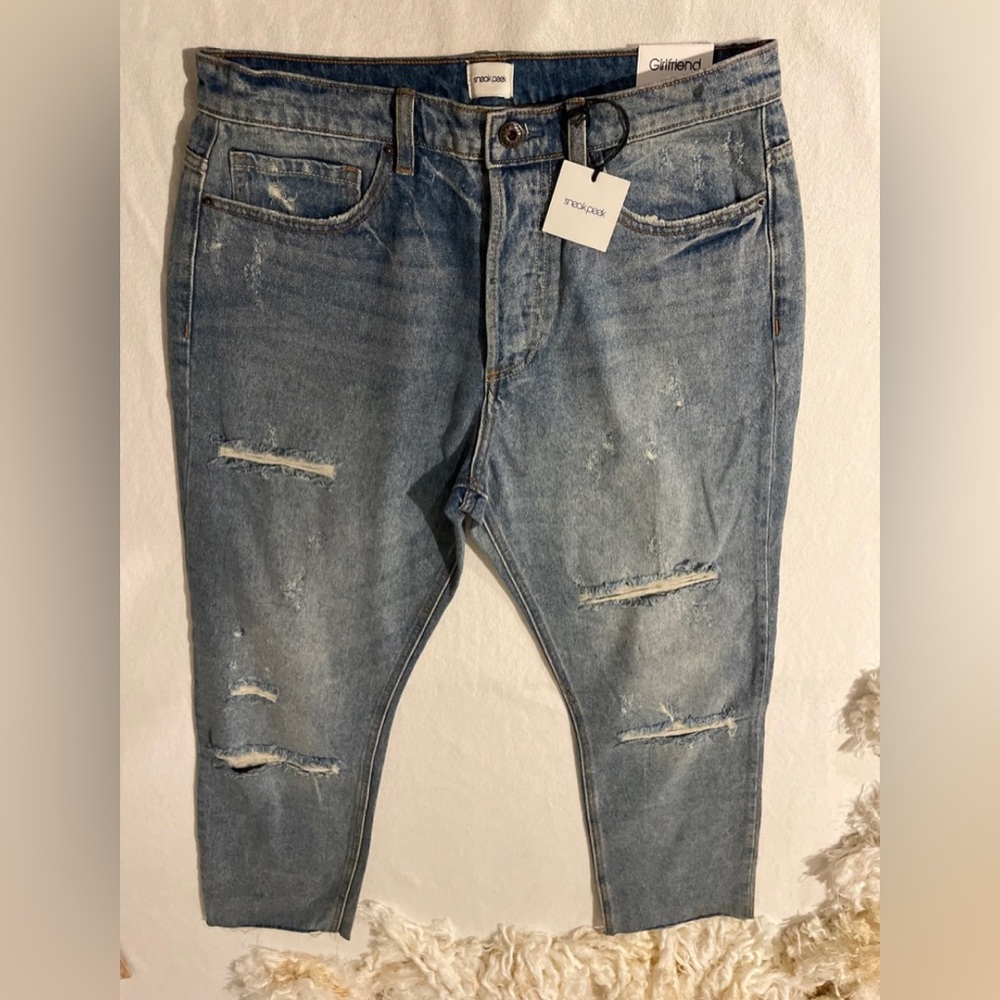 NWT SNEAK PEEK GIRLFRIEND SHERIFF JEANS Womens Size11/W 30